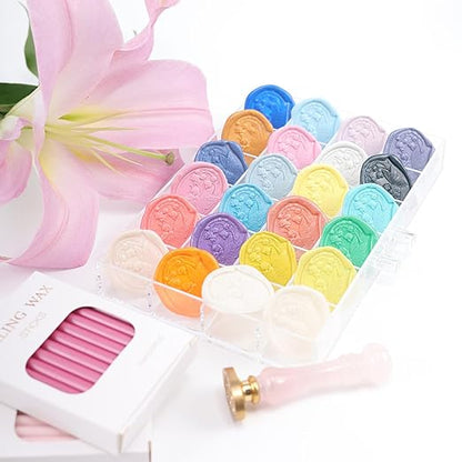 Pink Wax Seal Sticks, ONWINPOR 20pcs Glue Gun Wax Sealing Sticks - Image 3