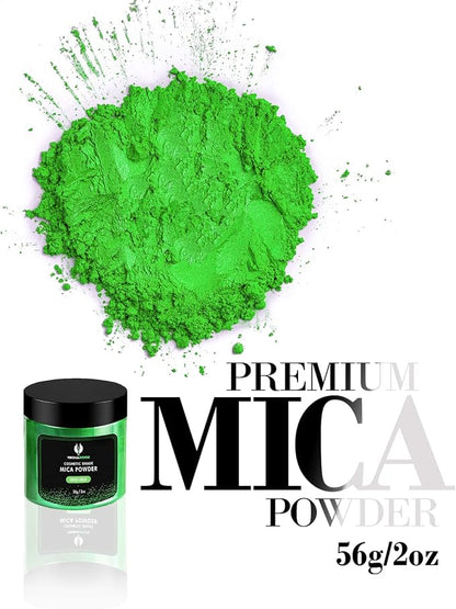Grass Green Mica Powder for Epoxy Resin 56g / 2oz. Jar - Image 2