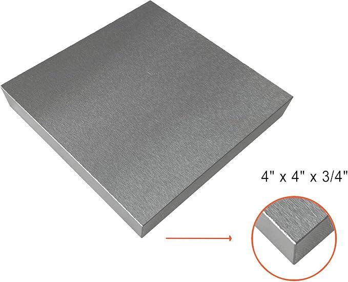 HimaPro Steel Bench Block 4"x4" Flat Anvil Jewelers Tool Metal Bench Block - Image 2