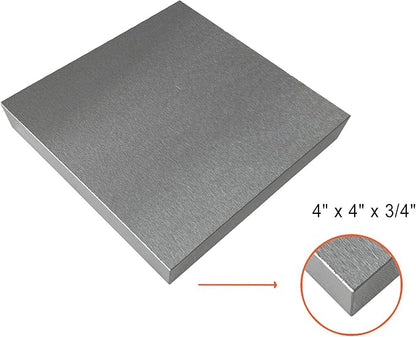 HimaPro Steel Bench Block 4"x4" Flat Anvil Jewelers Tool Metal Bench Block - Image 2