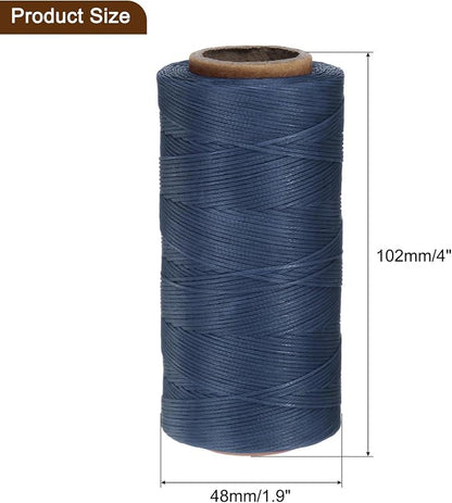 uxcell Leather Sewing Waxed Thread, 284 Yards / 260m 0.8mm 150D Flat Polyester - Image 6