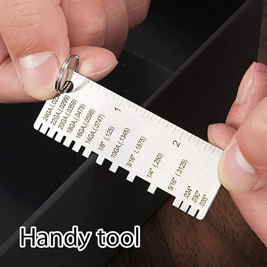 ZeeDix 4 Pcs Stainless Steel Metal Sheets Welding Thickness Gauge- Wire Gauge - Image 6