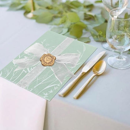 SWANGSA 50 Pack Vellum Jackets for 5x7 Invitations, Elegant White Wildflower - Image 6