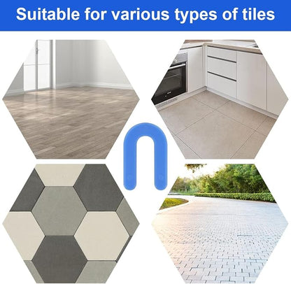 DGSL Tile Leveling System Tile Spacers 1/16 Inch, 500 pieces Horseshoe Shim U - Image 4