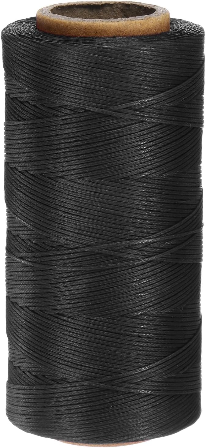 Uxcell 150D 0.8mm Flat Waxed Thread, 284 Yards Polyester, Leather Sewing Waxed by uxcell