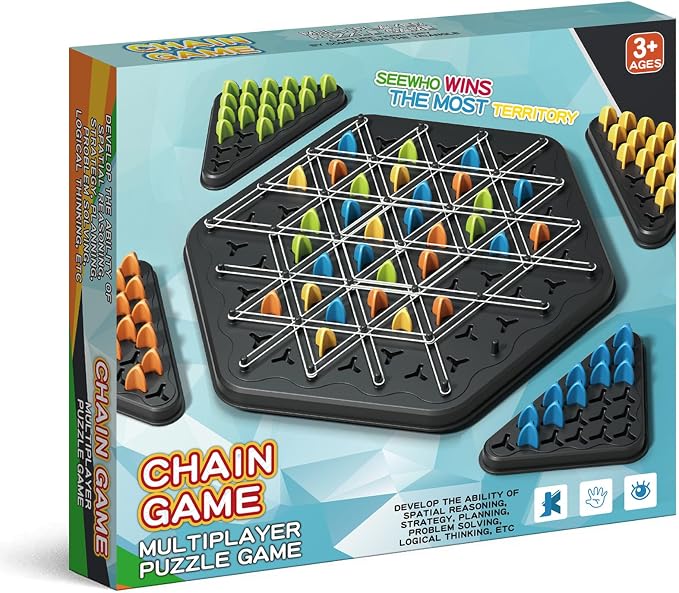 Chain Triangle Chess Game, Geometric Chess Game, Board Games by SHINXIN%C2%AE