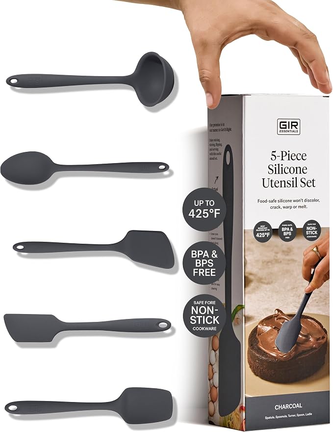 GIR: Get It Right 5 Piece Silicone Essentials Kitchen Utensils Set by GIRGetItRight