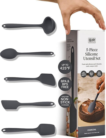 GIR: Get It Right 5 Piece Silicone Essentials Kitchen Utensils Set by GIRGetItRight