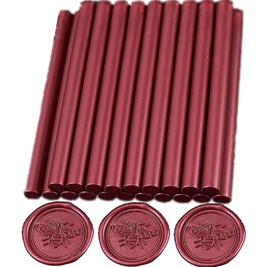 Berry Red Wax Seal Sticks, ONWINPOR 20pcs Glue Gun Wax Sealing Sticks by ONWINPOR