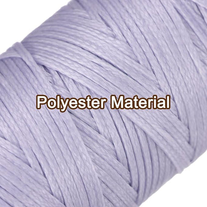 uxcell Leather Sewing Waxed Thread, 55 Yards / 50m 0.8mm 150D Flat Polyester - Image 3