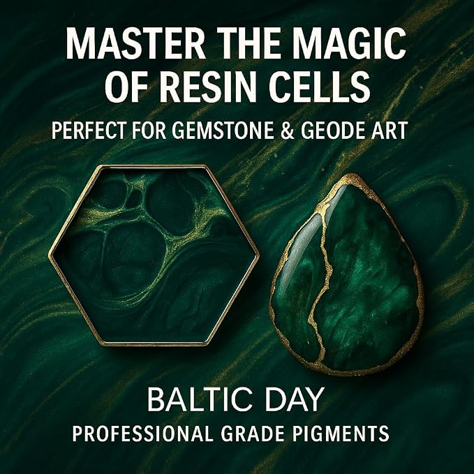 BALTIC DAY Emerald Green Epoxy Resin Pigment Paste XL – Opaque Epoxy Dye & High - Image 6