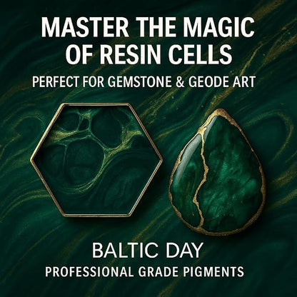 BALTIC DAY Emerald Green Epoxy Resin Pigment Paste XL – Opaque Epoxy Dye & High - Image 6