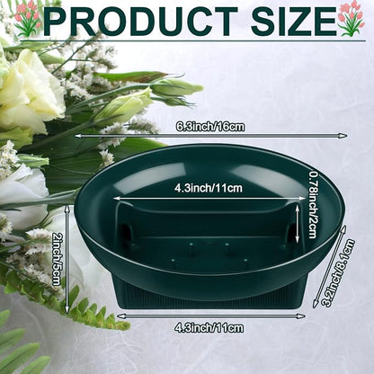 Karenhi 36 Pcs Floral Supplies Green Bowls - Image 2
