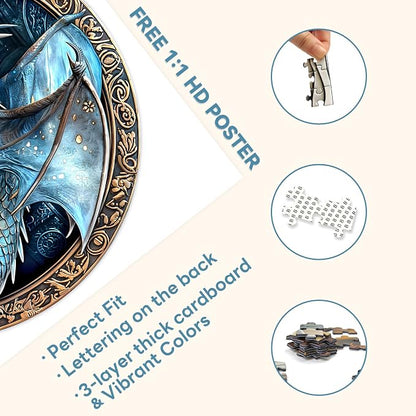 Round Puzzles for Adults 1000 Pieces, Hard Difficult Challenging Puzzles for - Image 5