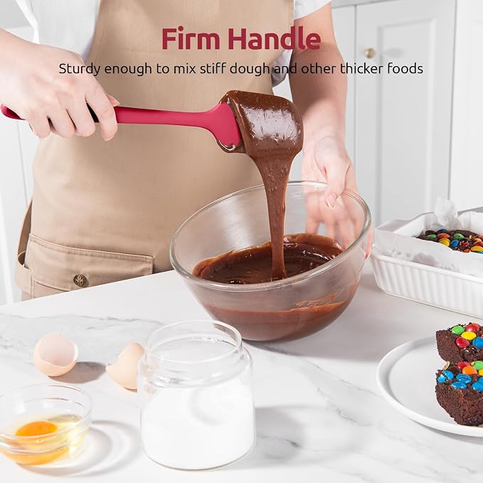 U-Taste Silicone Spatula Set: 600ºF High Heat Resistant, Seamless Food Grade - Image 5