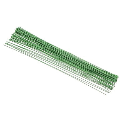 PATIKIL 18 Gauge 16" Floral Stem Wire, Light Green by PATIKIL