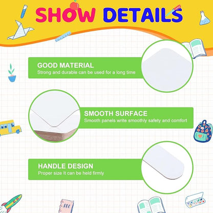 30 Pcs Dry Erase Answer Paddle 7 x 9 Inch Handheld Wooden White Board Double - Image 3