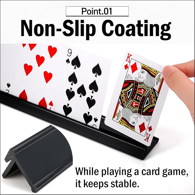 Lightweight Non-Slip Card Holder Stand – Set of 4, 13.4 Inches – Made in Japan - Image 4