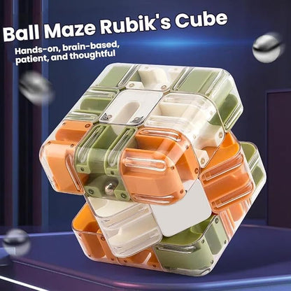 Large Labyrinth 3D Puzzle Maze Cube, 3D Magic Cube Maze Ball Puzzle, Engaging - Image 3