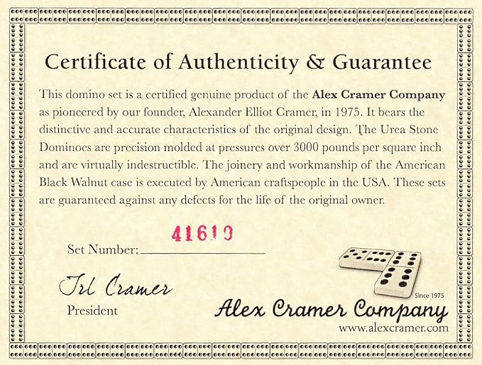 Alex Cramer The Perfect Traveler Classic Domino Set - Image 9