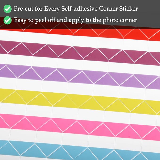 50 Sheets Self Adhesive Photo Corners - Image 3