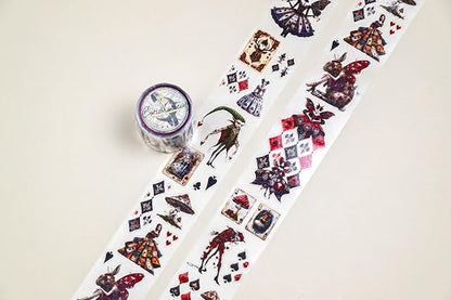 Alice’s Dark Fairies Transparent Washi Tape 4x5 cm – Decorative Scrapbooking - Image 3