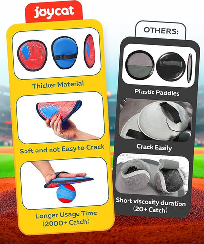 JoyCat Toss and Catch Ball Game Set, Toddler Baseball Glove, Beach Pool Yard - Image 3