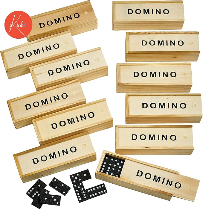 Kicko Mini Wooden Dominoes Set - Image 5