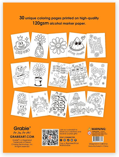 Grabie Easy Coloring Book for Adults Relaxation, Simple Mindful Coloring Pages - Image 4