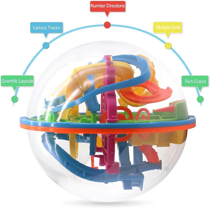 3 Otters 3D Maze Ball, Brain Teaser Puzzle Ball - Image 4