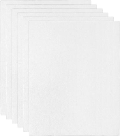 PATIKIL 8x12 Canvas Boards for Painting, 6 Pack 100% Cotton Square Triple by PATIKIL