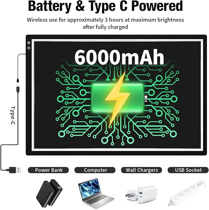 Zocelight A1 Large Rechargeable Light Pad - Image 3