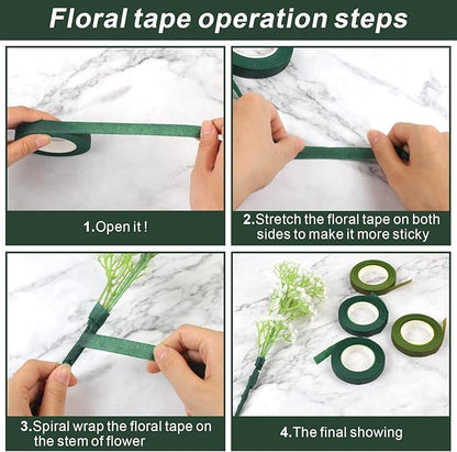 DSUWAZU Floral Tape and Wire Arrangement Tools Kit, Boutonniere Pin - Image 4