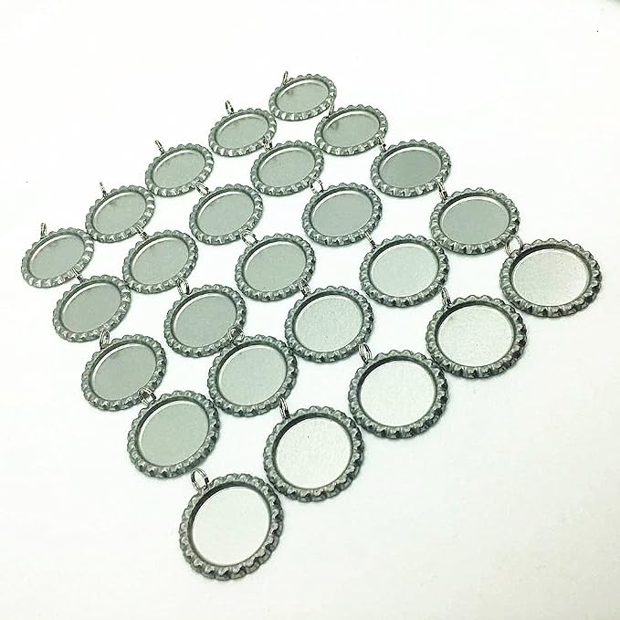 Silver Color Flat Bottle Caps - Image 5