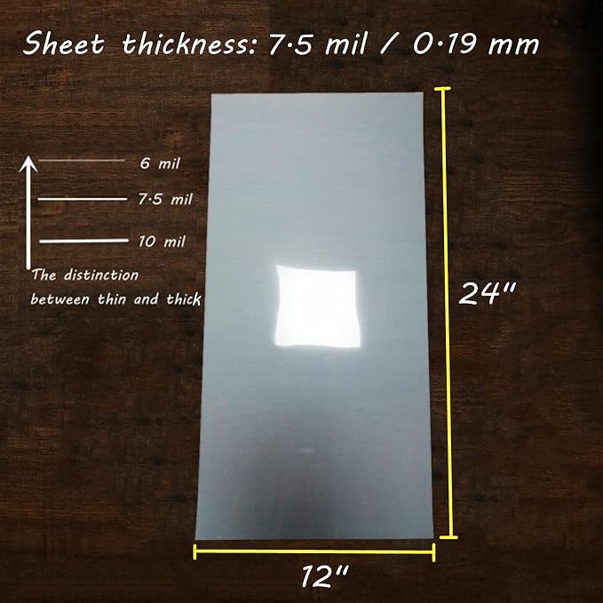 BANLTRE Mylar Craft Stencil Sheet, 12×24" Blank Template Acetate - Image 3