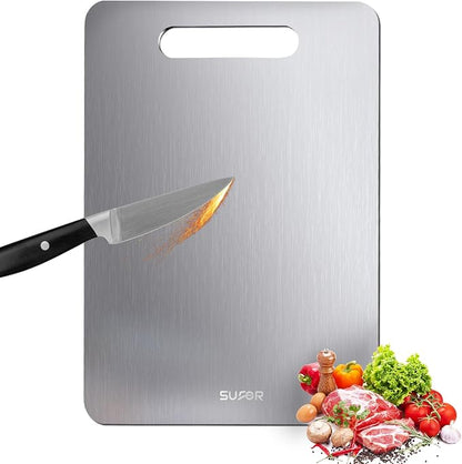 100% Pure Titanium Cutting Board by SUFOR