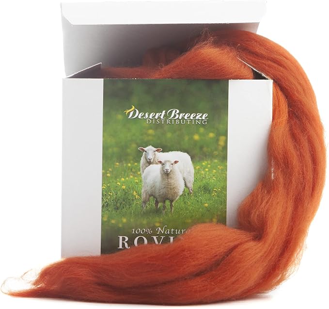 Desert Breeze Distributing – 100% Natural Merino Wool Roving, Wool by DesertBreezeDistributing