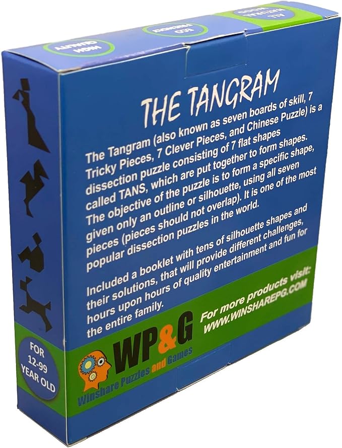 Tangram Wooden Puzzle Geometry Game, - Image 7
