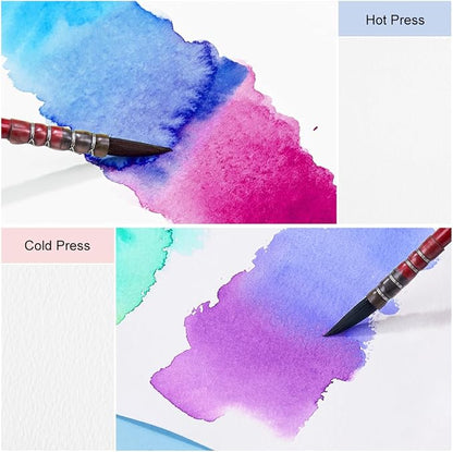 Lightwish Square Watercolor Journal, 100% Cotton, 300gsm/140lb, 24 Sheets Cold - Image 5