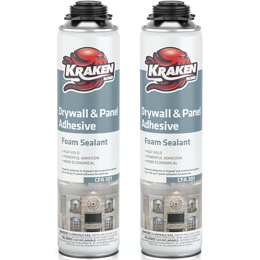 KRAKEN BOND Drywall & Panel Adhesive Foam by KRAKENBOND