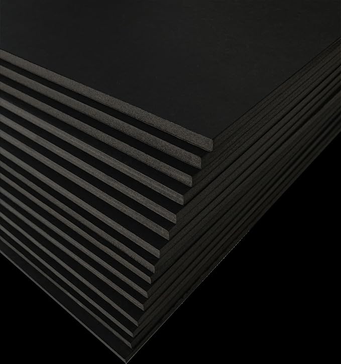 Black Foam Board 12 x 16 x 1/8" Inch, 15 Pack Acid-Free Foam Core Poster Board - Image 7