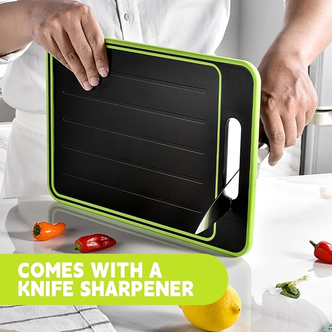 Cutting Board Double Sided, Large Size+Small Size, Food Grade Stainless steel - Image 4
