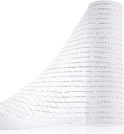 Anivia Deco Mesh Ribbon, 10inch x 30 Feet Each Roll Metallic Foil Mesh Ribbon by Anivia