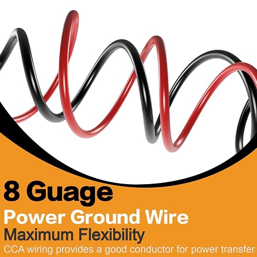 8 Gauge Wire Copper Aluminum CCA 50FT Power & Ground Cable - Image 3