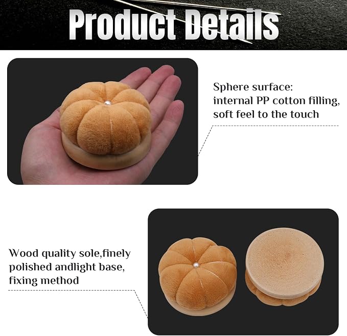 Uxney Pin Cushion, Wooden Sewing Pin Cushion Pincushion Needle Cushion - Image 4