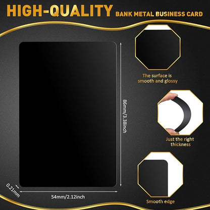 Thenshop 550 Pcs Metal Business Cards Engraving Aluminum Plates - Image 2