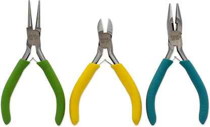 The Beadsmith Color-ID Pliers – Color Coded Set – 5 Inches, 3 Piece Kit: Chain by TheBeadsmith