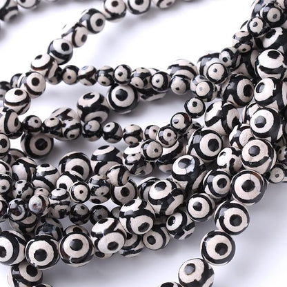 45PCS 8MM Natural Tibetan Stone Beads Round Loose Stone Beads - Image 4