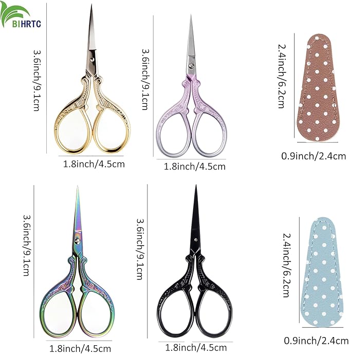 BIHRTC 4Pairs 3.6inch Small Embroidery Scissors - Image 2
