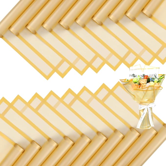 FUHITIM 20 Sheets Flower Wrapping Paper by FUHITIM